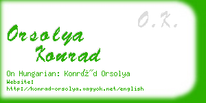 orsolya konrad business card